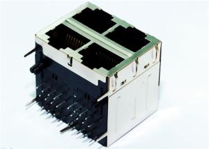 Quality SI-30108-F 10 / 100 BT Stacked RJ45 Jack Shielded Wireless Network LPJ27202CNL wholesale