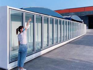 Quality Swinging Glass Door Reach In Remote Wall Merchandiser Freezer In White wholesale