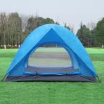 3 to 4 Person One Door Double Layer Waterproof Outdoor Folding Tent with a Free