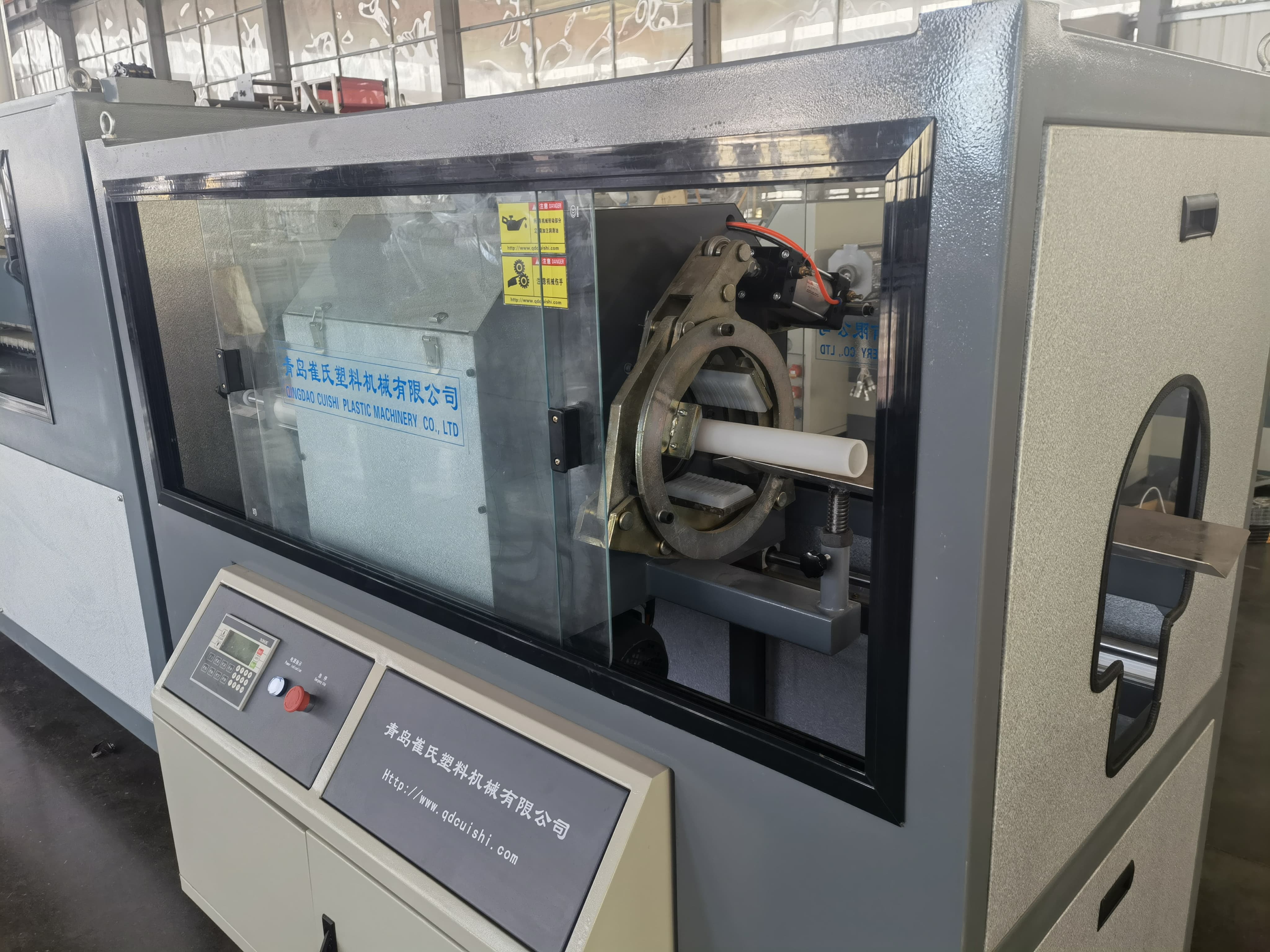 Full-automatic PE Pipe Extrusion Line Made In Motor for and Stable Production