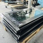 Natural Color/Grey Window Frame for Customizable Tempered Glass Expedition RV