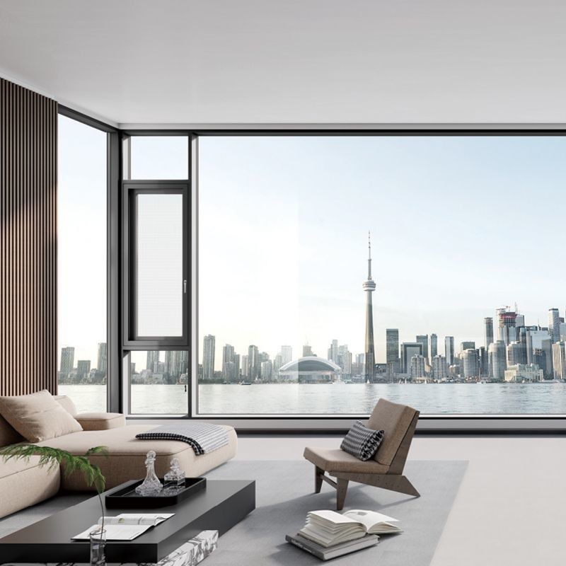 Multi Point Soundproof Sliding Aluminum Window Custom Heat Insulation