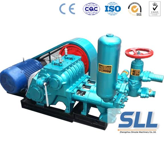 Horizontal Drill Rig Concrete Grout Pump , SBW Triplex Plunger Electric Cement