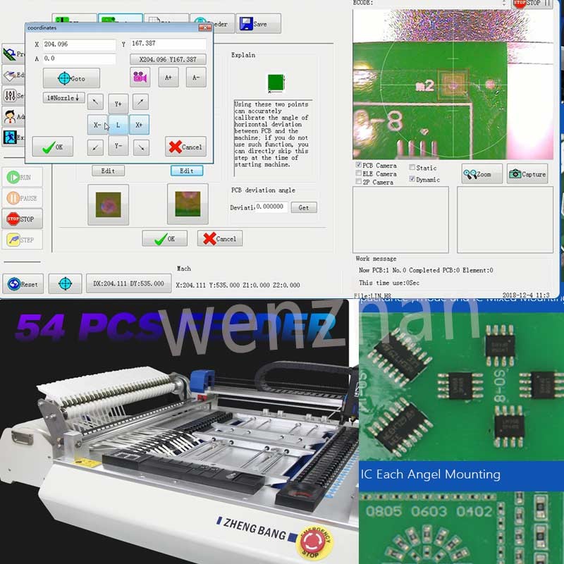 SMT Assembly line Automatic MIN Desktop Pick and Place Machine