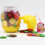 Egg Shape Custom Chocolate Coins 4 Colors In One Carton Private Label
