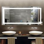 Hotel and Barbershop Interior Decorative Rectangle Led Bathroom Vanity
