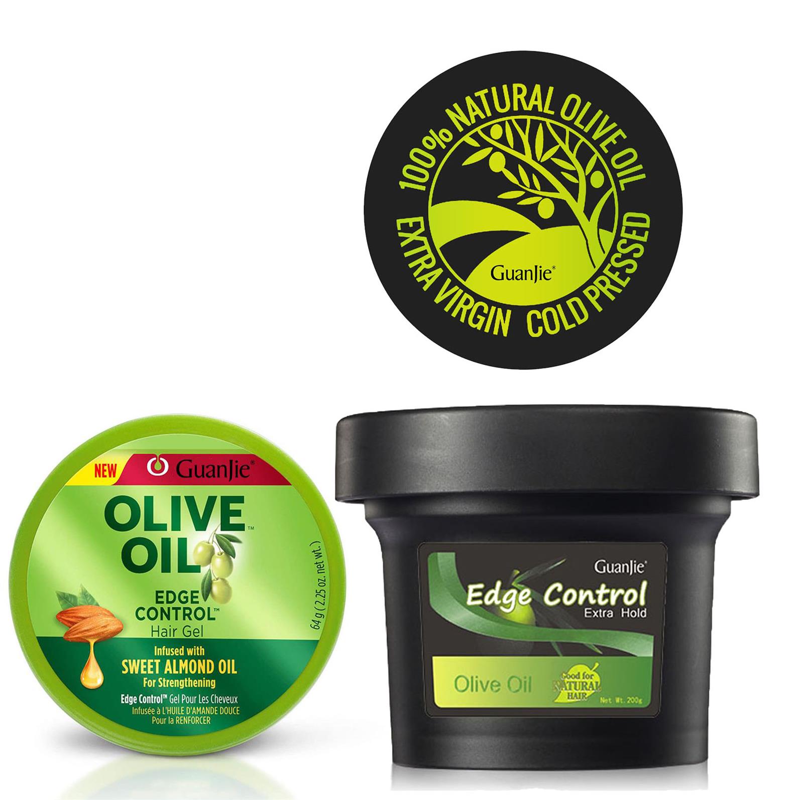 Multi Colors Customize Private Label Long Lasting Olive Oil Edge Control for 4C Hair