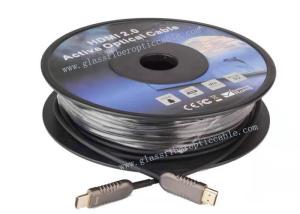 Quality Black Paintcoat 5V Supply 18.2 Gbps 4K 60HzHDMI AOC Cable wholesale