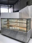 R134A Refrigerant Cake Display Chiller Rustproof Dynamic Fan Cooling
