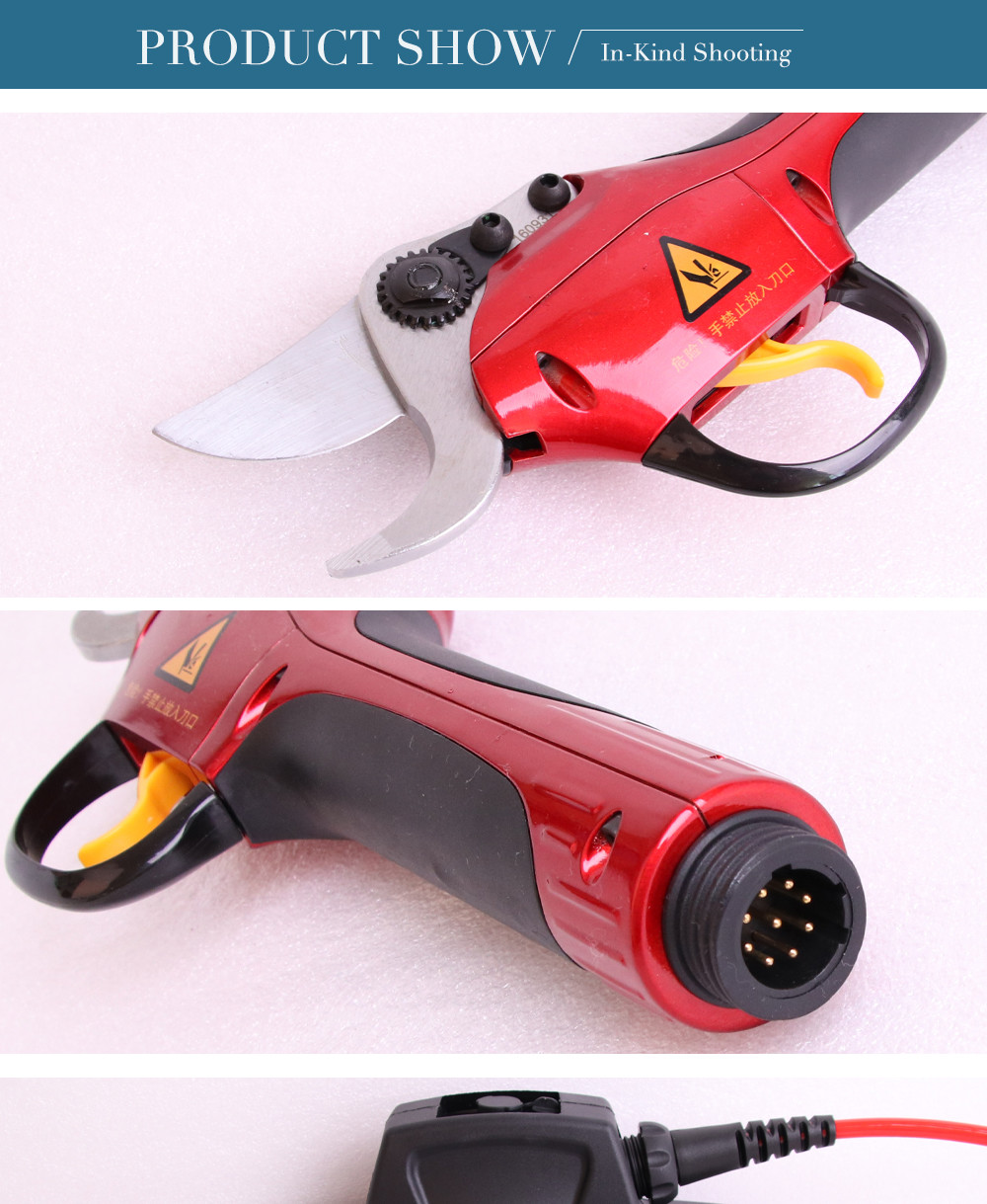 Swansoft High Efficiency Electric Pruning Scissors Shears 3.0CM Electric Bypass Pruner