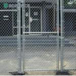 Hot Dip Galvanized 6ft Tall PVC Coated Vinyl Fence 30m Length Sport Fence