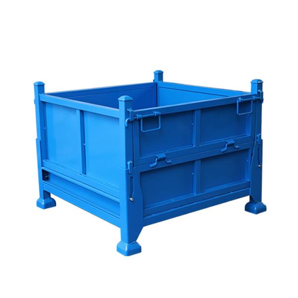 Waste Treatment Metal Stackable Storage Cage Steel Collapsible Wire Mesh