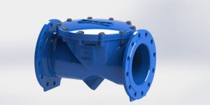 Quality Horizontal Water Control Valve Preventing Reverse Flow And Reducing Head Loss wholesale