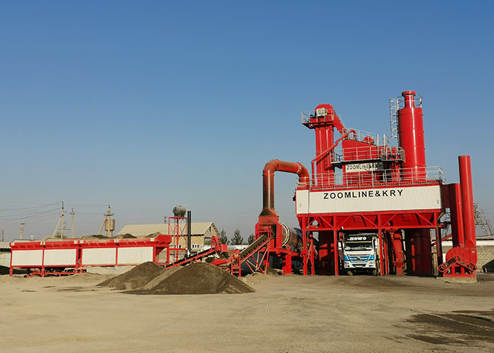 Stationary 120TPH Hopper 4x8m3 Asphalt Batch Mix Plant
