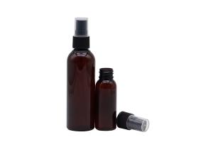 Quality Mist Cosmetic Spray Bottle 60ml Plastic Black Packaging Bottle 20mm Neck wholesale