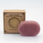 6g Washable Anti Bacterial Oval Konjac Facial Sponge French Red Clay Konjac