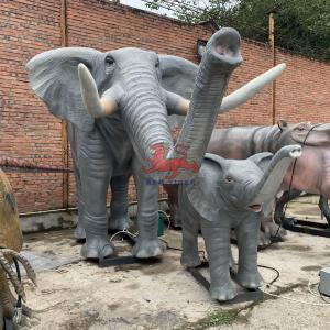 Quality Theme Park Realistic Animatronic Animals Life Size Elephant Customized wholesale