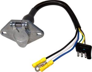 Quality Round To Flat Trailer Light Connector Wiring IATF16949 Certification wholesale