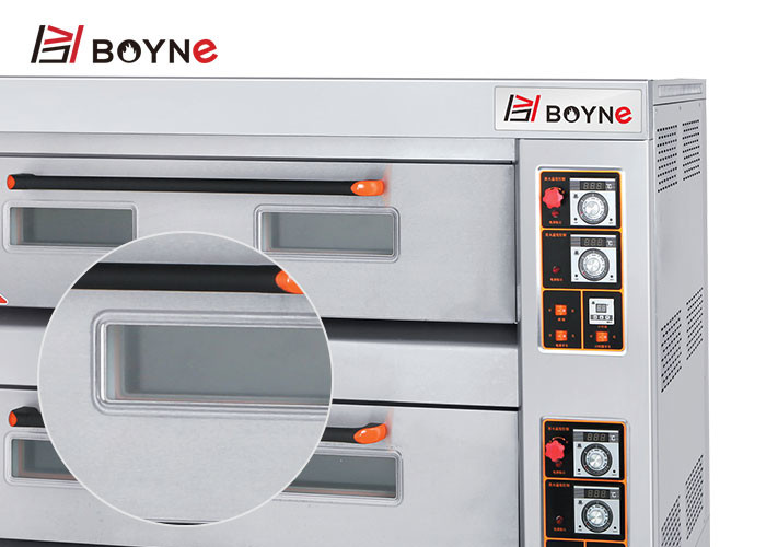 Stainless Steel Three Deck Nice Trays Gas Oven Bakery Gas Oven For Bread Pizza Shop