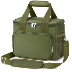 Quality Dual Compartment Insulated Cooler Bags Food Delivery Lunch Bag wholesale