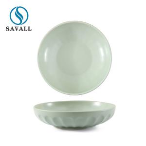 Quality Diameter 22cm Round Morandi Porcelain Salad Plates wholesale