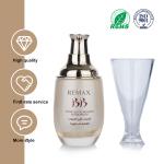 60ml Glass Cosmetic Packaging Golden Hued Iridescent Empty Foundation Bottle