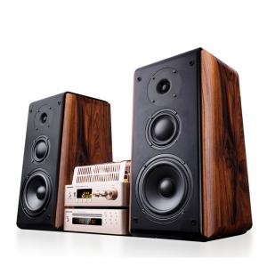 Quality HIFI 3 Way Bookshelf Stereo Speakers Pyramid Shaped 4 Ohms With Tube Amplifier wholesale