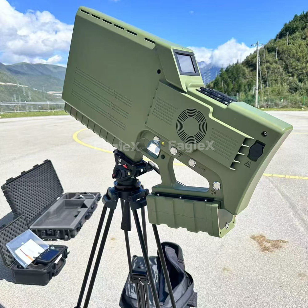 3-In-1 （Detection&Jamming&Spoofing) Mobile Drone Defense Device Portable FPV Drone Jammer