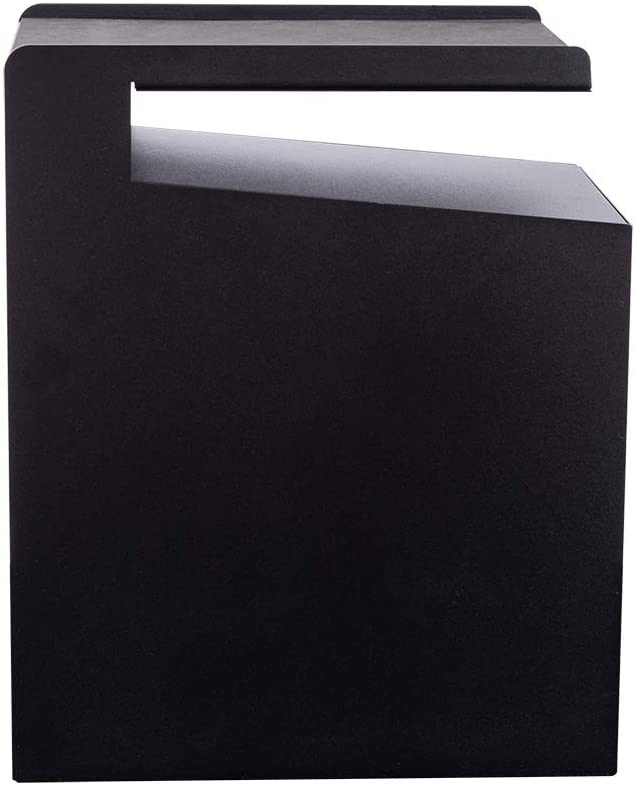 Black Hidden Solid Top Vertical Metal Hanging Underdesk Drawer Storage Organizer for Standing Desk