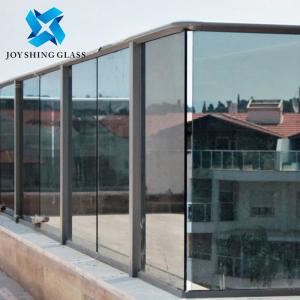 Quality Euro Grey 13.52mm Security Laminated Glass For Terrace Guardrail wholesale