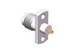 4 Holes Flange Mount 18GHz Female SMA Coax Connector