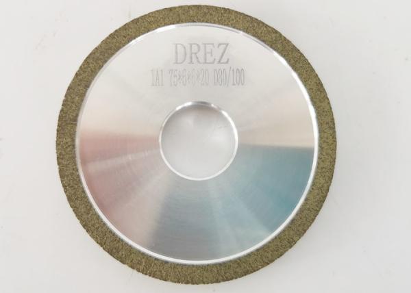 1A1 75mm*6mm*6mm*20mm D80/100 Resin Bond Gringing Wheel / Diamond Resin Bond