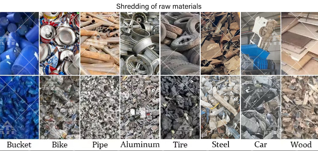 Iron Car Shell Shredder Waste Recycling Metal Barrel Shredder