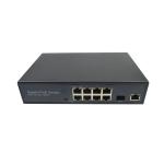 Unmanaged Gigabit Fiber Optic POE Switch 8Port+1Ge Uplink+1 SFP AC Input 100