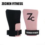 Pink Fingerless Crossfit Grips Safety Synthetic Leather 2.25Mm Girls Gymnastic