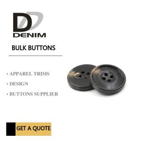 Big Size Bright Color Bulk Trench Plastic Horn Coat Buttons High Wear Resistance With ing Hole
