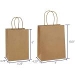 Biodegradable Brown Fast Takeaway Paper Bags For Food Delivery