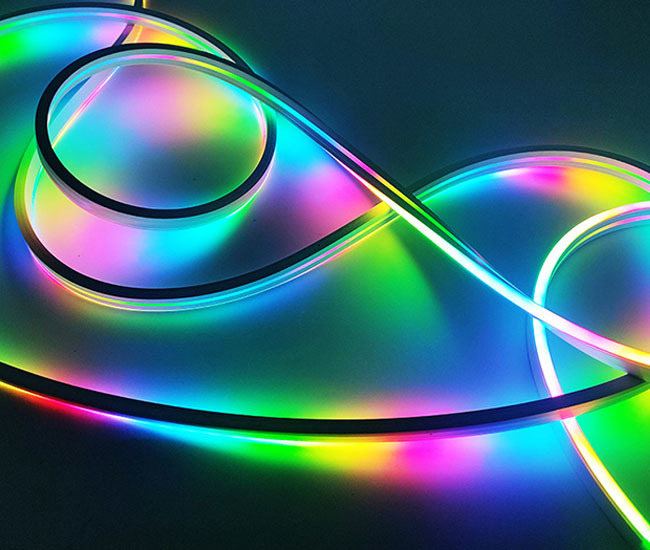 Fantasy Addressable Led Neon Light With 12v Flexible 96 Leds/m Outdoor Waterproof