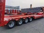 Jost Kingpin 13-17m Low Bed Truck Semi-Trailer for Transporting Construction