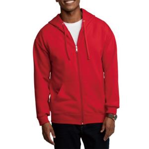 Quality Customized Fashionable Cotton Polyester Red Full Zipper Mens Hoodies Jackets with Pocket wholesale