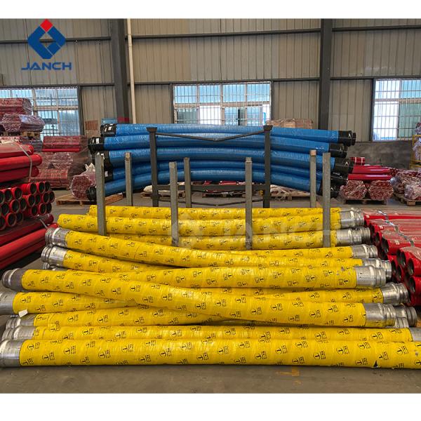 Mortar Plaster Concrete Pump Rubber Hose 85 Bar 125mm Diameter With Single Or