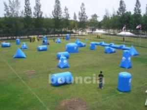 Quality Commercial Grade PVC Tarpaulin Inflatable Paintball Bunker Inflatable Box wholesale