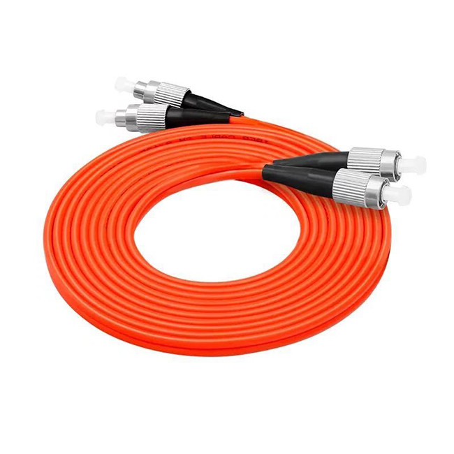 Duplex Fiber Optic Patch Cord 2.0mm LSZH FC UPC - FC UPC Multimode OM1