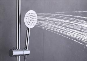 Quality 38 Degree Thermostat Valve Bathroom Shower Faucets , Copper High Performance Shower Faucet Set wholesale