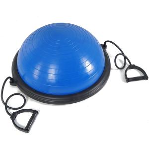 Quality Antiburst PVC Half Round Exercise Ball , Nontoxic Semi Circle Gym Ball wholesale
