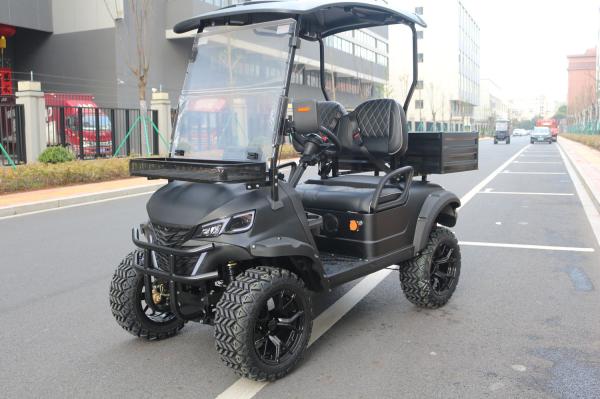 Off-Road Matte Black Electric Golf Dump Truck With High Horsepower To Pull Goods