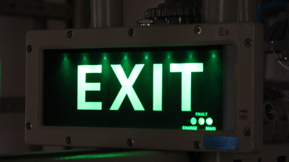 High Light Output Class 1 Div 2 Emergency Lighting 3 W Ex-proof Exit Sign For Hazardous Environments