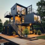 Family Steel Structure Shop 20ft/40ft EU Luxury Modern Design Prefabricated