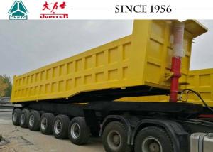 Quality Durable 80 Tons Heavy Duty Tipper Trailer For Bauxite Ore Transport In Ghana wholesale