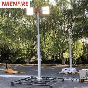 Quality Fire Truck Mounted 6m pneumatic telescopic mast 4x180W LED Lights wholesale